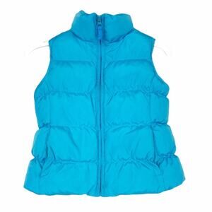 Lands End Blue Puffer Vest Sz S Kids